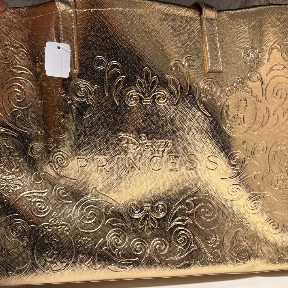 Disney Princess Embossed Gold Tote